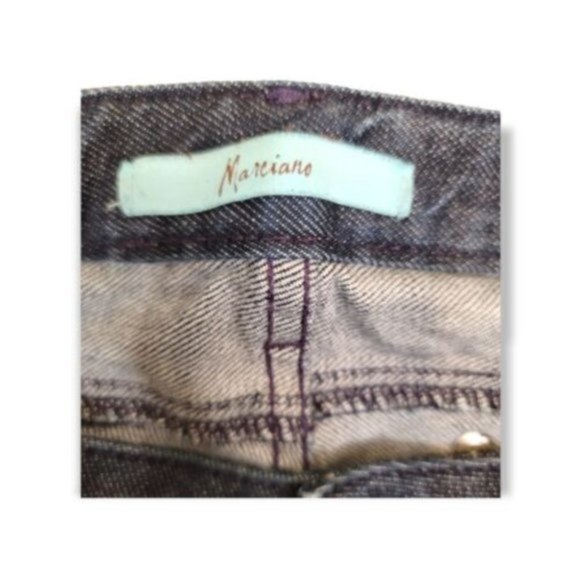 Marciano Women's Black Straight Leg Belt Looped Denim Jeans Size 28 - Picture 4 of 4
